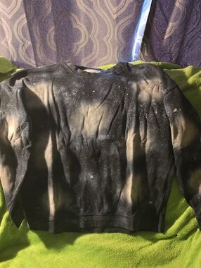 No Boundaries Black Sweatshirt with White Fleck Detail